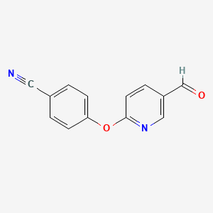 4-[(5-Formyl-2-pyridinyl)oxy]benzenecarbonitrile