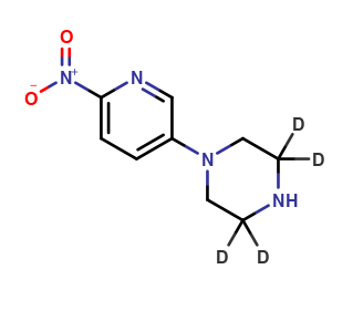 4-​(6-​Nitro-​3-​pyridinyl)​-piperazine-​2,​2,​6,​6-​d4