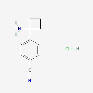 4-(1-Aminocyclobutyl)benzonitrile hydrochloride