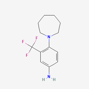 4-(1-Azepanyl)-3-(trifluoromethyl)aniline