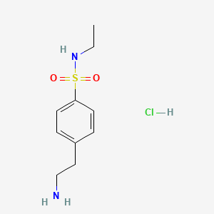4-(2-aminoethyl)-N-ethylbenzene-1-sulfonamide hydrochloride