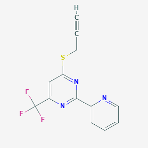 4-(2-propynylsulfanyl)-2-(2-pyridinyl)-6-(trifluoromethyl)pyrimidine