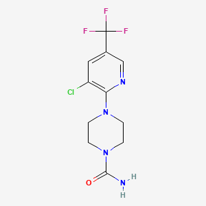 4-[3-chloro-5-(trifluoromethyl)-2-pyridinyl]tetrahydro-1(2H)-pyrazinecarboxamide