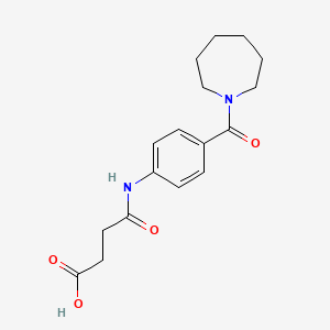 4-[4-(1-Azepanylcarbonyl)anilino]-4-oxobutanoic acid