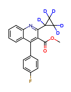 4-(4-Fluorophenyl)-2-cyclopropylquinoline-3-carboxylic-d5 Acid Methyl Ester