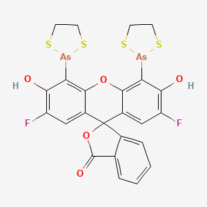 4',5'-Bis(1,3,2-dithiarsolan-2-yl)-2',7'-difluoro-3',6'-dihydroxyspiro[2-benzofuran-3,9'-xanthene]-1-one