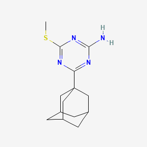 4-(Adamantan-1-yl)-6-(methylthio)-1,3,5-triazin-2-amine