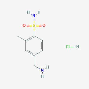 4-(Aminomethyl)-2-methylbenzene-1-sulfonamide hydrochloride