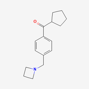 4-(Azetidinomethyl)phenyl cyclopentyl ketone