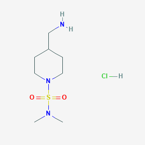 4-(aminomethyl)-N,N-dimethylpiperidine-1-sulfonamide hydrochloride