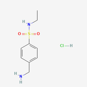4-(aminomethyl)-N-ethylbenzene-1-sulfonamide hydrochloride