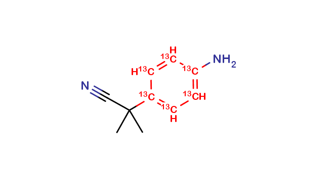4-Amino-α, α-dimethylbenzeneacetonitrile 13C6