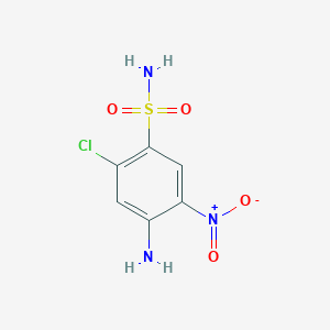 4-Amino-2-chloro-5-nitrobenzene-1-sulfonamide