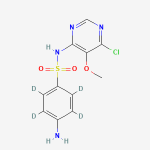 4-Amino-N-(6-chloro-5-methoxypyrimidin-4-yl)benzenesulfonamide-d4