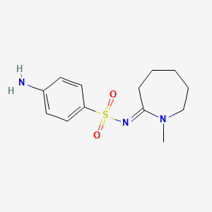 4-Amino-N-(hexahydro-1-methyl-2H-azepin-2-ylidene)benzenesulfonamide