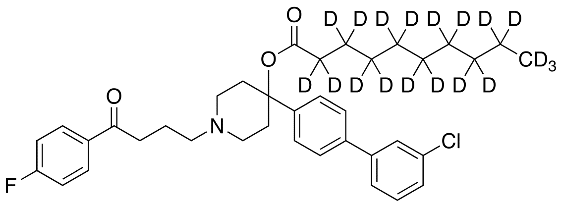 4-Dechloro-4-(3-chlorophenyl) Haloperidol Decanoate-d19