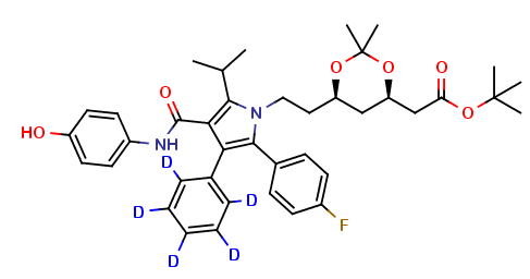4-Hydroxy Atorvastatin-d5 Acetonide tert-Butyl Ester