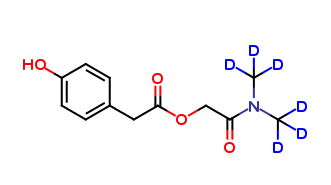 4-Hydroxy Benzeneacetic Acid 2-(Dimethylamino-d6)-2-oxoethyl Ester