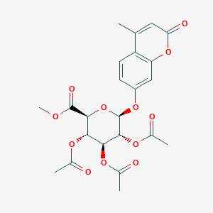 4-Methyl-2-oxo-2H-1-benzopyran-7-yl-ß-D-glucopyranosiduronic Acid Methyl Ester 2,3,4-Triacetate