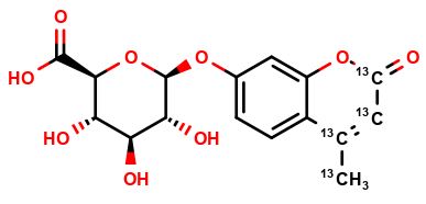 4-Methylumbelliferyl �-D-glucuronide 13C4