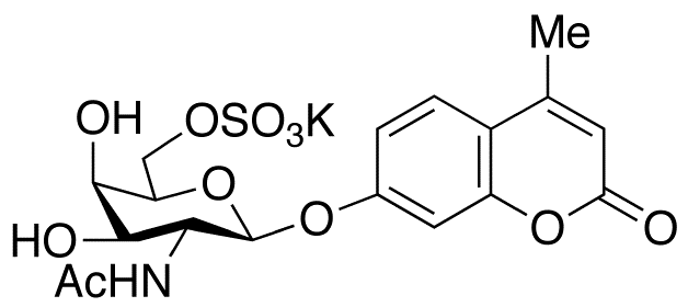 4-Methylumbelliferyl 2-Acetamido-2-deoxy-β-D-galactopyranoside 6-Sulfate Potassium Salt