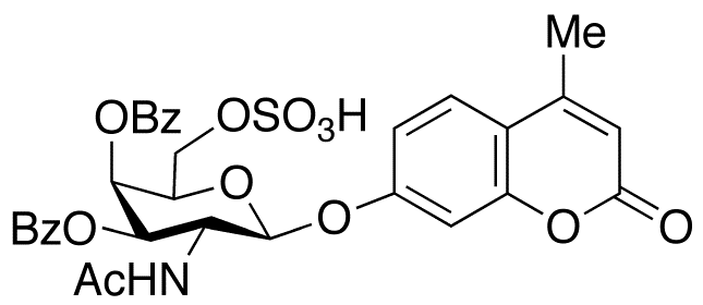 4-Methylumbelliferyl 2-Acetamido-2-deoxy-3,4-di-O-benzoyl-β-D-Galactopyranoside 6-Sulfate