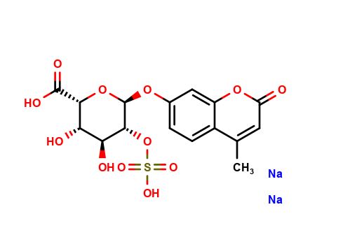 4-Methylumbelliferyl a-L-Idopyranosiduronic Acid 2-Sulfate Disodium Salt