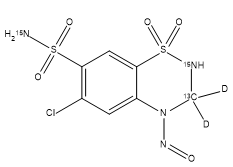 4-Nitroso Hydrochlorothiazide-13C-15N2-d2