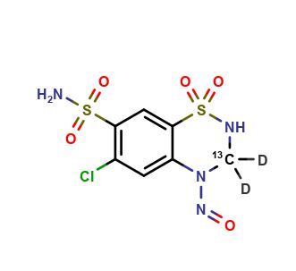 4-Nitroso Hydrochlorothiazide-13C-d2