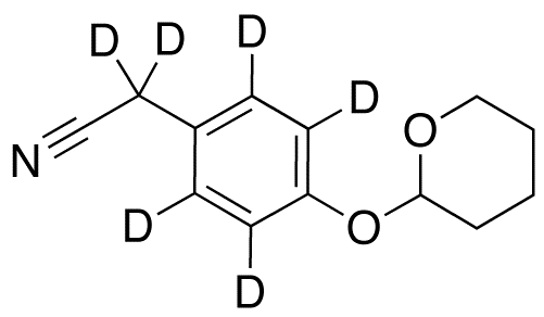 4-O-Tetrahydropyranyl-4-hydroxyphenylacetonitrile-d6