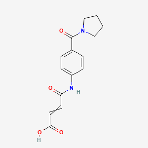 4-Oxo-4-{[4-(1-pyrrolidinylcarbonyl)phenyl]amino}-2-butenoic acid