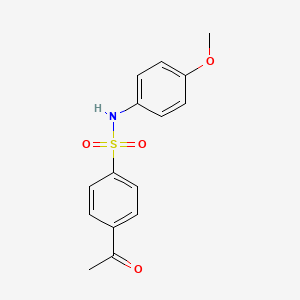 4-acetyl-N-(4-methoxyphenyl)benzenesulfonamide