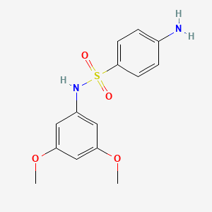 4-amino-N-(3,5-dimethoxyphenyl)benzene-1-sulfonamide