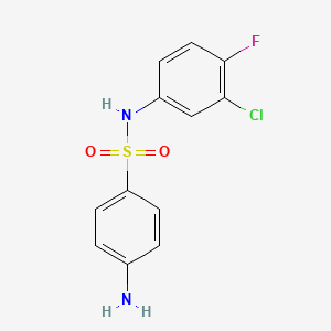 4-amino-N-(3-chloro-4-fluorophenyl)benzenesulfonamide