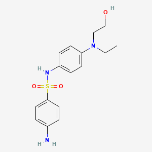 4-amino-N-{4-[ethyl(2-hydroxyethyl)amino]phenyl}benzene-1-sulfonamide