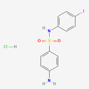 4-amino-N-(4-iodophenyl)benzenesulfonamide hydrochloride