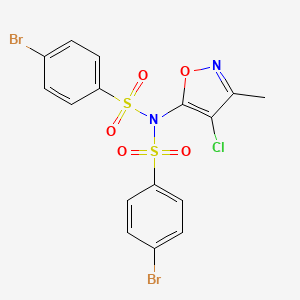 4-bromo-N-[(4-bromophenyl)sulfonyl]-N-(4-chloro-3-methyl-5-isoxazolyl)benzenesulfonamide