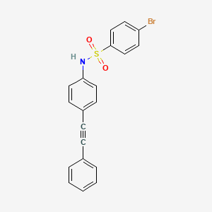 4-bromo-N-[4-(2-phenylethynyl)phenyl]benzenesulfonamide
