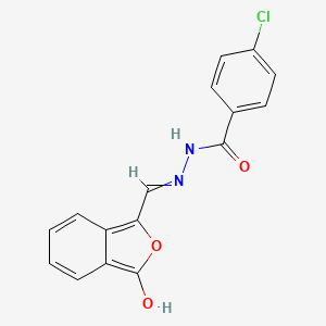 4-chloro-N'-{[3-oxo-2-benzofuran-1(3H)-yliden]methyl}benzenecarbohydrazide