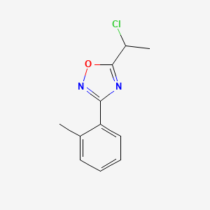 5-(1-Chloroethyl)-3-(2-methylphenyl)-1,2,4-oxadiazole