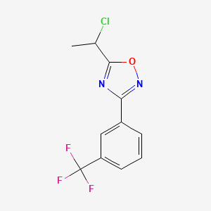 5-(1-Chloroethyl)-3-[3-(trifluoromethyl)phenyl]-1,2,4-oxadiazole