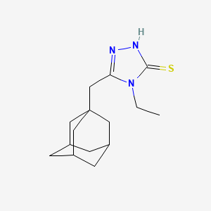5-(1-adamantylmethyl)-4-ethyl-4H-1,2,4-triazole-3-thiol