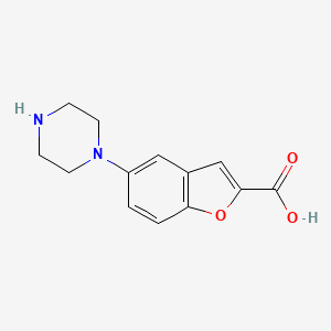 5-(1-piperazinyl)benzofuran-2-carboxylic acid
