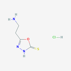 5-(2-Aminoethyl)-2,3-dihydro-1,3,4-oxadiazole-2-thione hydrochloride