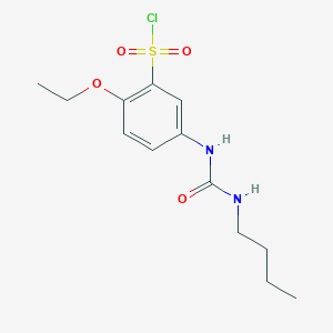 5-(3-Butylureido)-2-ethoxybenzene-1-sulfonyl chloride