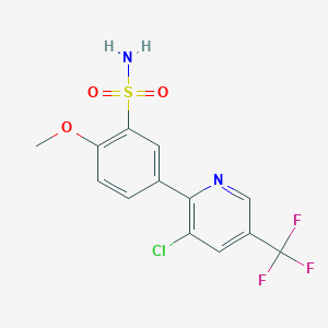 5-[3-chloro-5-(trifluoromethyl)-2-pyridinyl]-2-methoxybenzenesulfonamide