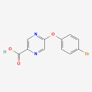 5-(4-Bromophenoxy)pyrazine-2-carboxylic acid