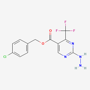 5-(4-Chlorobenzyloxycarbonyl)-4-(trifluoromethyl)-pyrimidin-2-yl hydrazine
