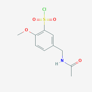 5-(Acetamidomethyl)-2-methoxybenzene-1-sulfonyl chloride