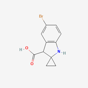 5'-bromospiro[cyclopropane-1,2'-indoline]-3'-carboxylic acid